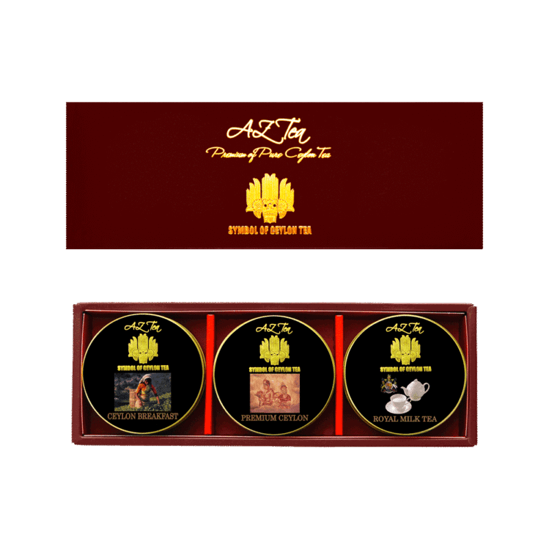 AZ_Tea_ミニ3缶紅茶ギフト_プレミアムセイロン紅茶等セイロン紅茶3種ティーバッグ入り