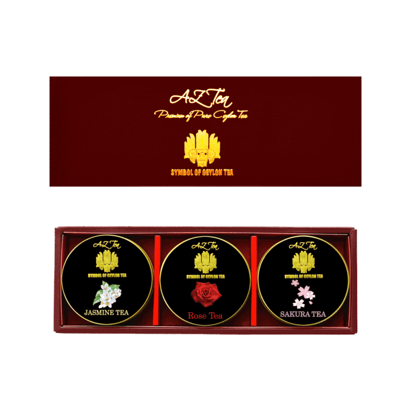 AZ_Tea_ミニ3缶紅茶ギフト_プレミアムローズティー等お花紅茶3種ティーバッグ入り