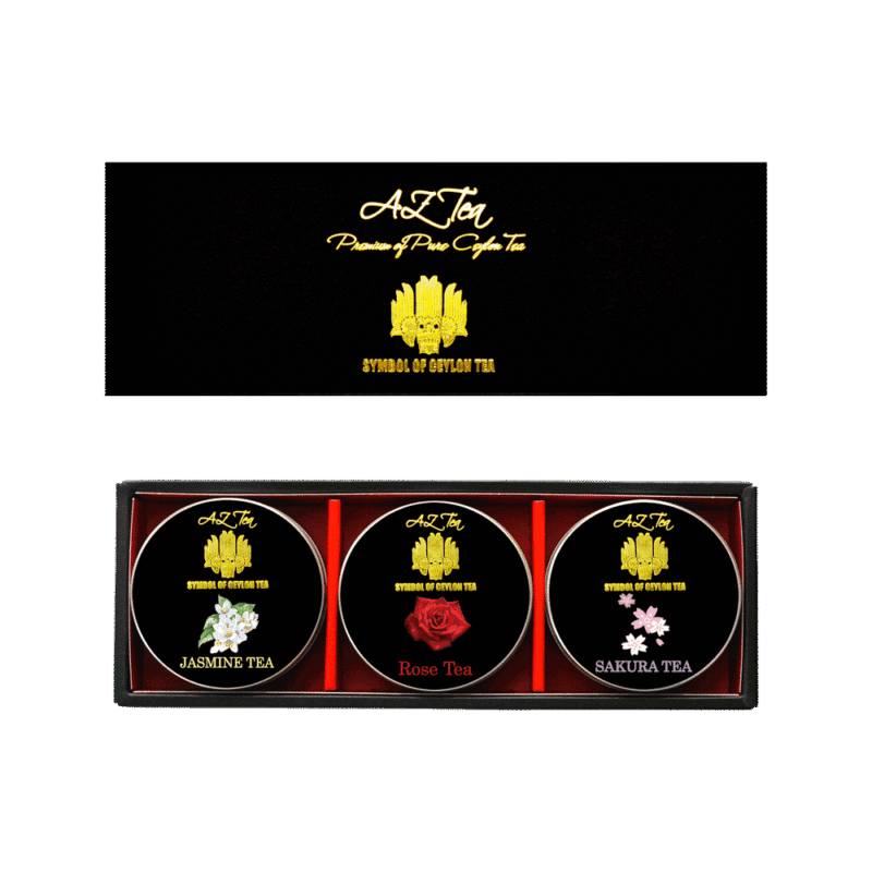AZ_Tea_ミニ3缶紅茶ギフト_プレミアムローズティー等お花紅茶3種茶葉入り
