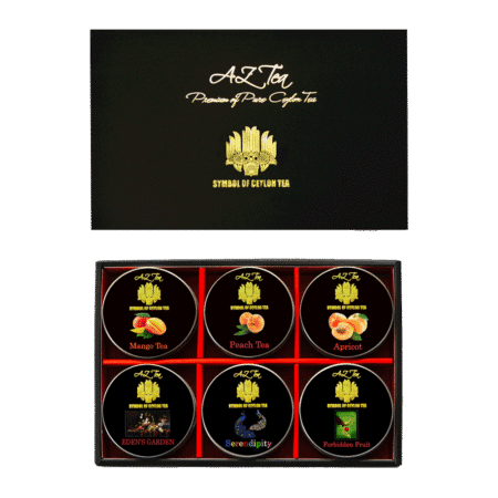 Fruity Teas 6 Mini-Tin Tea Leaf Gift