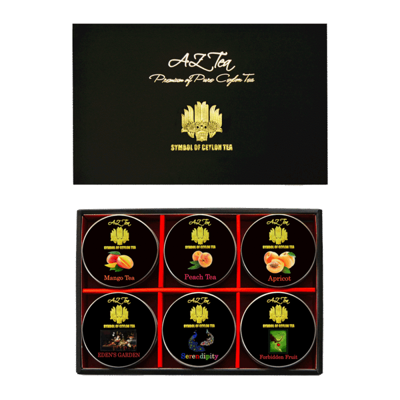 AZ_Tea_ミニ6缶紅茶ギフト_エデンの庭等フルーツティー6種茶葉入り