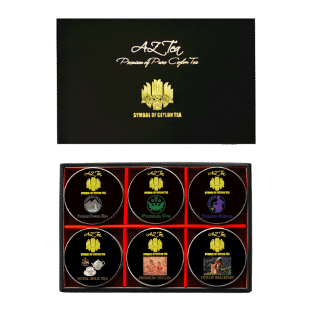 Ceylon Teas 6 Mini-Tin Tea Leaf Gift