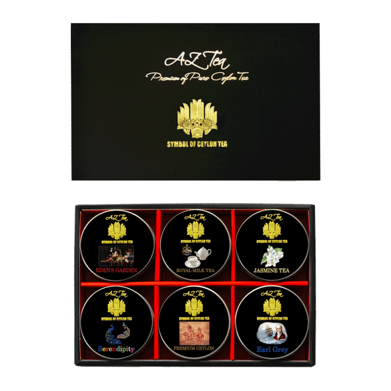 AZ_Tea_ミニ6缶紅茶ギフト_プレミアムセイロン紅茶等売れ筋６種入り