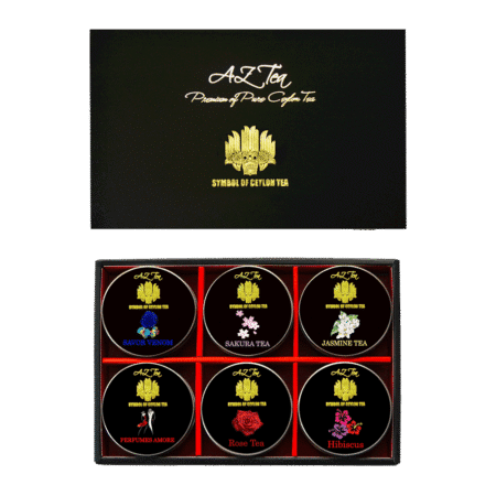 Floral Teas 6 Mini-Tin Tea Leaf Gift